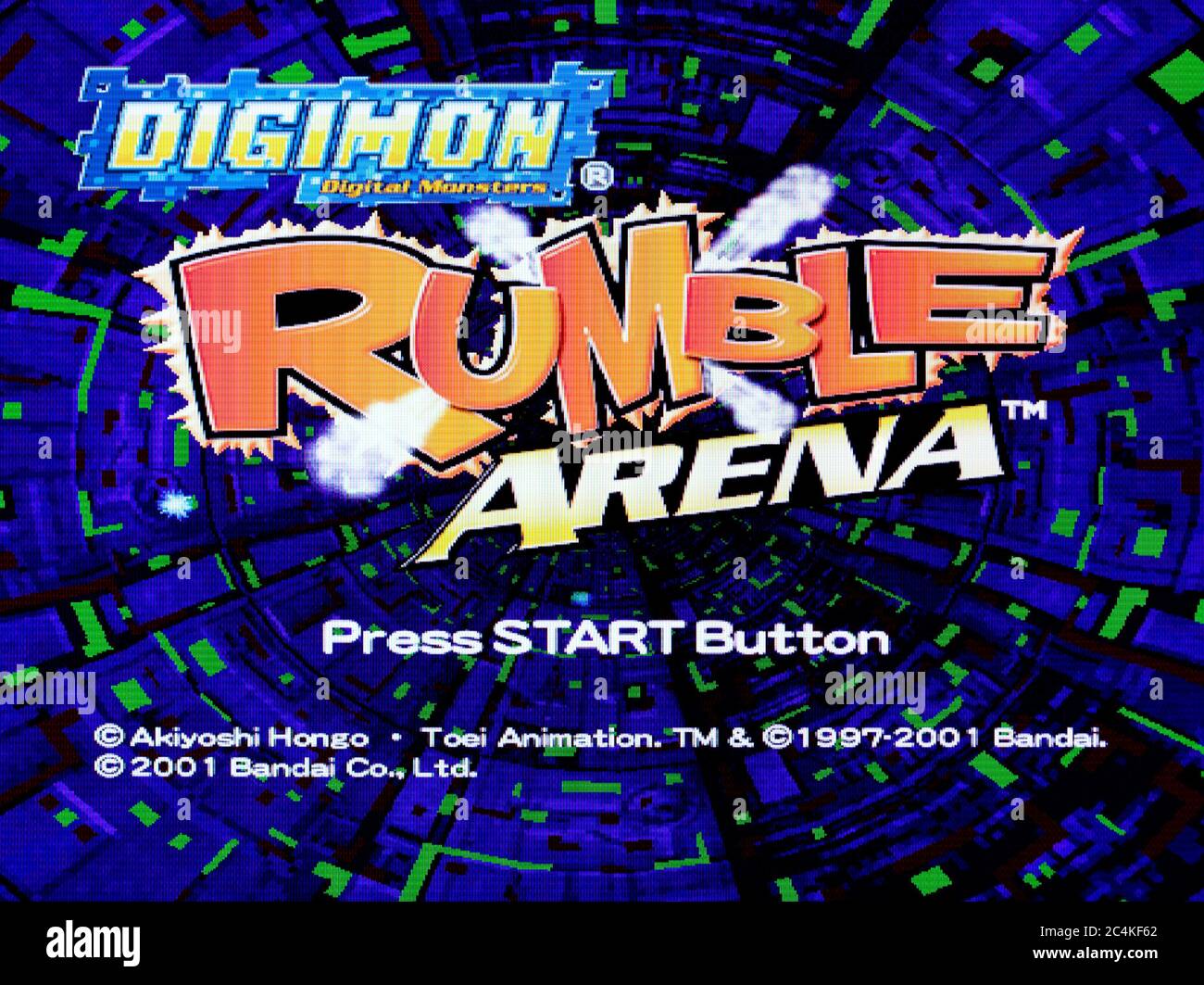 Digimon Rumble Arena - Sony Playstation 1 PS1 PSX - Editorial use only Stock Photo