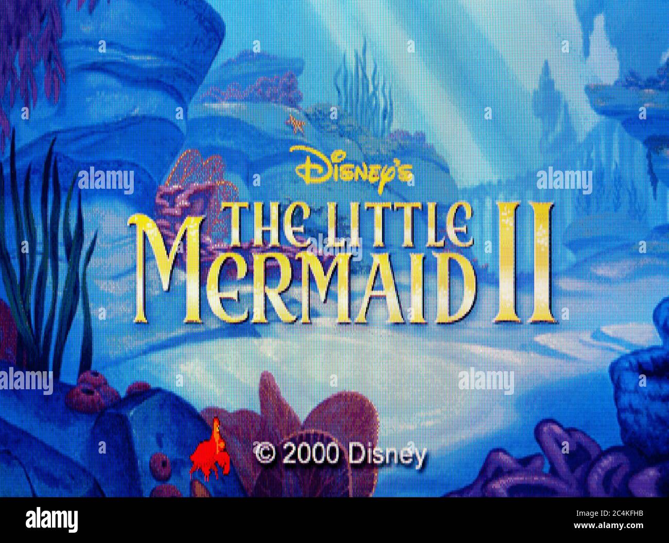 Disney's The Little Mermaid II 2 - Sony Playstation 1 PS1 PSX - Editorial use only Stock Photo