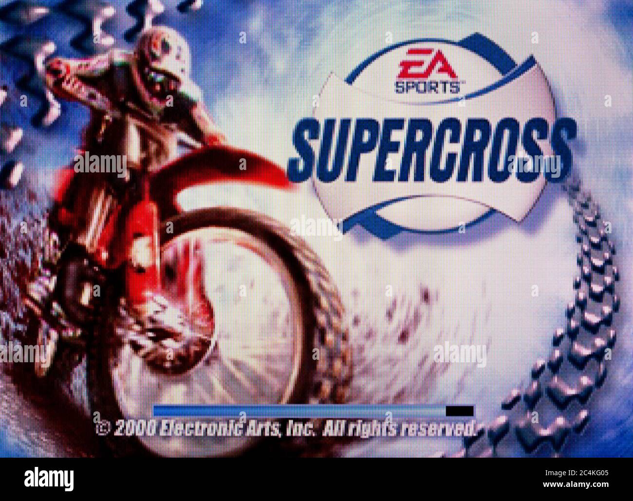 EA Sports Supercross - Sony Playstation 1 PS1 PSX - Editorial use only Stock Photo