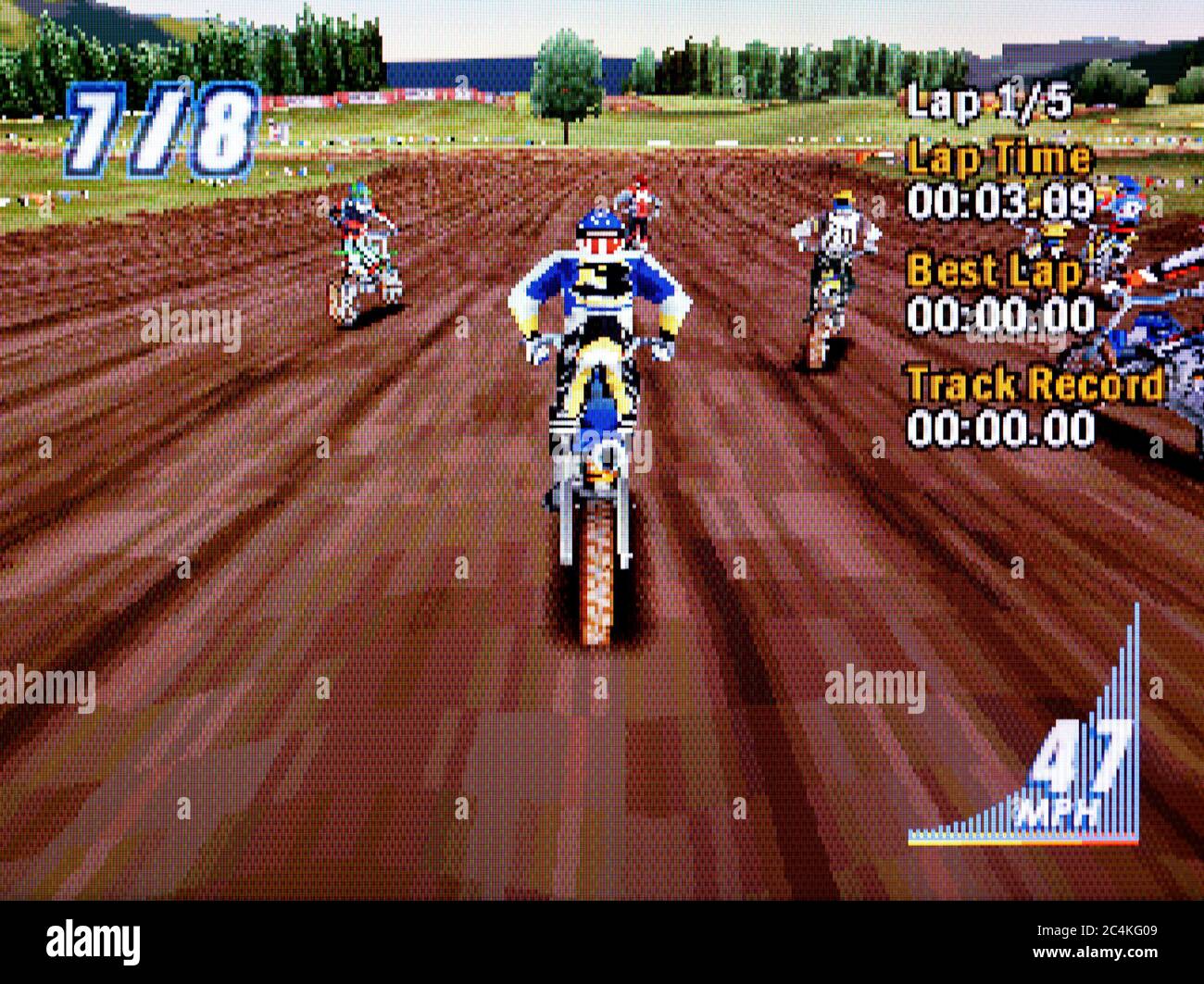 EA Sports Supercross - Sony Playstation 1 PS1 PSX - Editorial use only Stock Photo