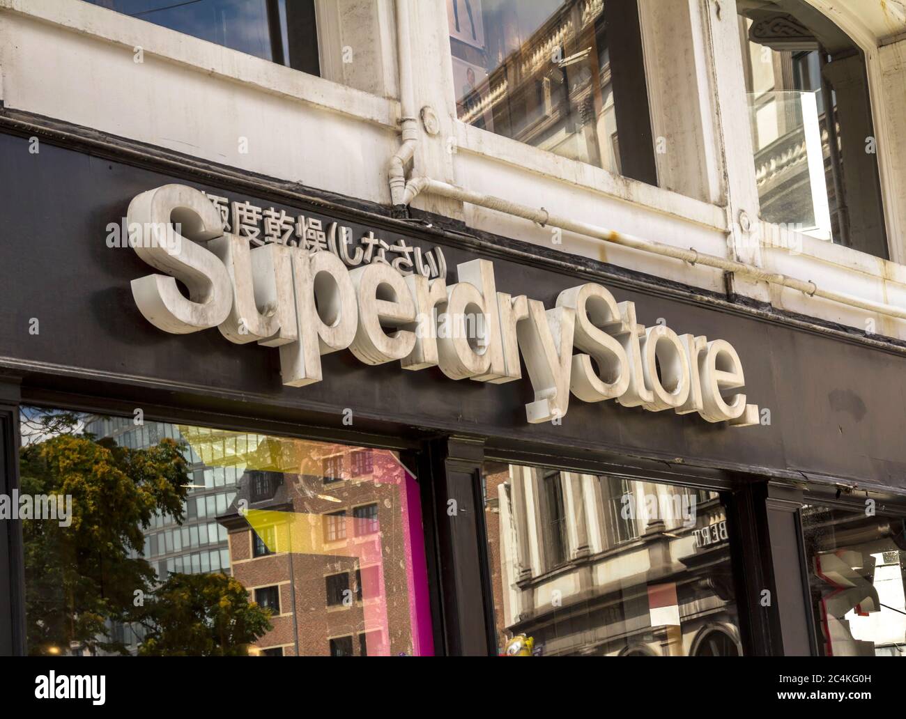 Brussels, BELGIUM - July 7, 2019: sign shop Superdry store British  international branded clothing company Stock Photo - Alamy
