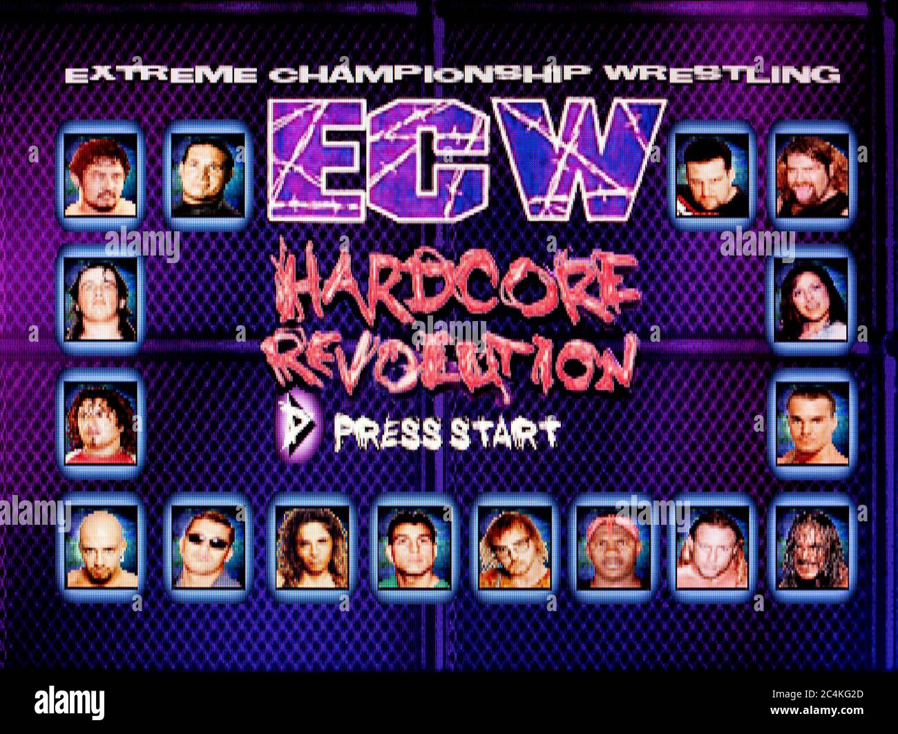 ECW Hardcore Revolution - Sony Playstation 1 PS1 PSX - Editorial use only Stock Photo