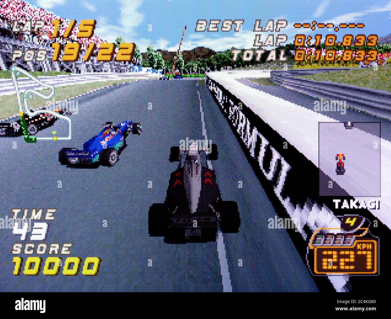 F1 Racing Championship - Sony Playstation 1 PS1 PSX - Editorial use only Stock Photo
