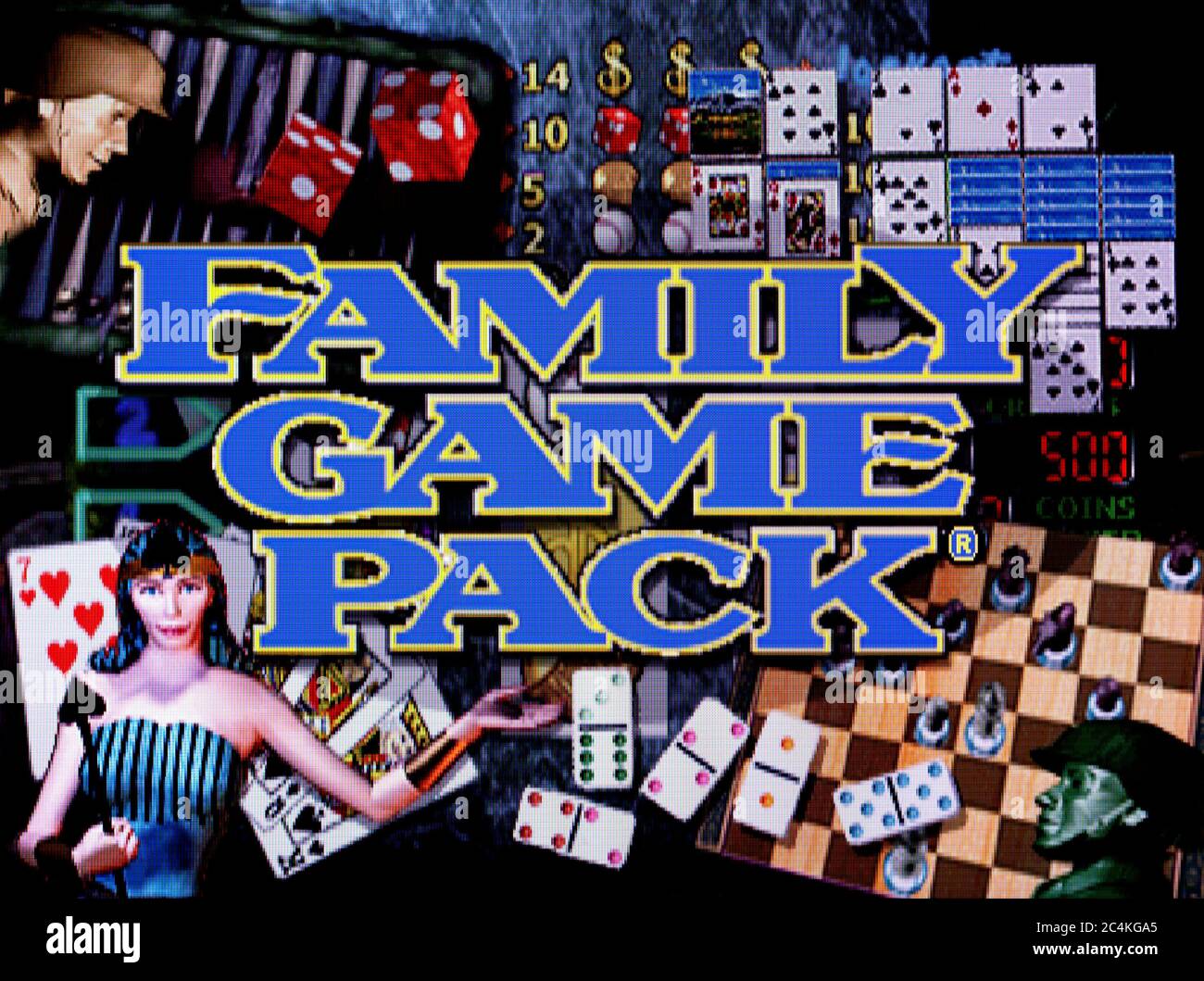 Family Games Pack - Sony Playstation 1 PS1 PSX - Editorial use only Stock Photo