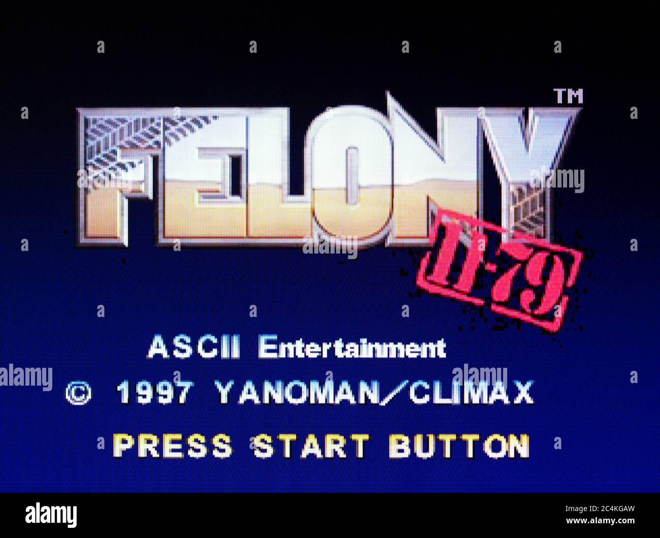 Felony 11-79 - Sony Playstation 1 PS1 PSX - Editorial use only Stock Photo