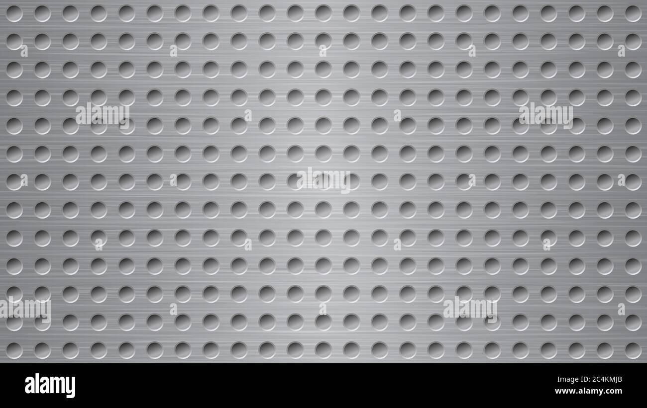 Abstract metal background with holes in gray colors Stock Vector Image ...