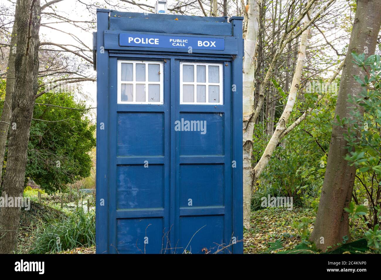 Doctor Who's tardis police box Stock Photo - Alamy