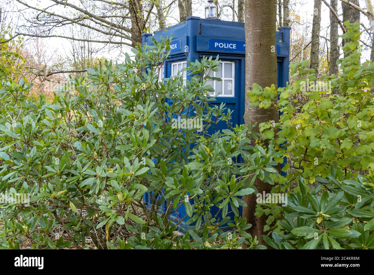 Doctor Who's tardis police box Stock Photo