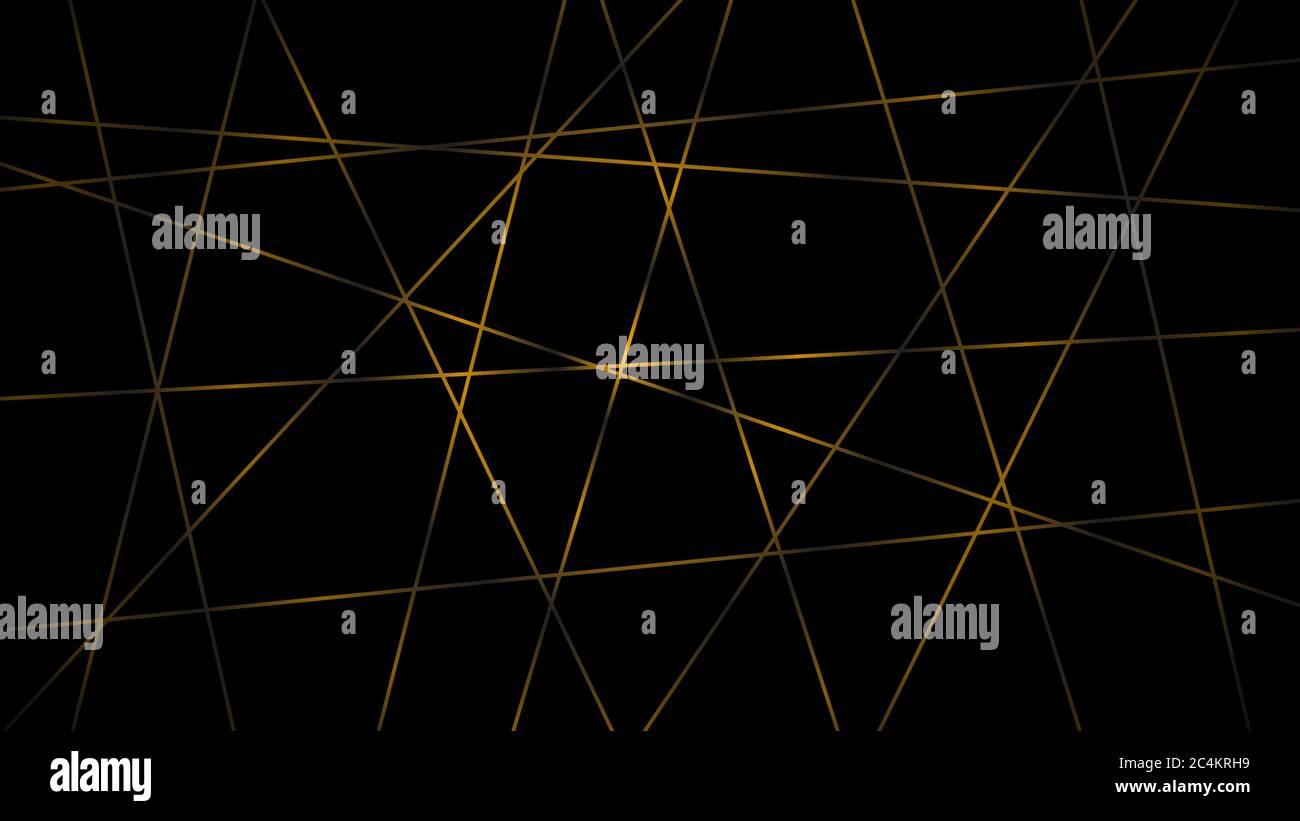 Yellow Line Color Abstract dark background of intersecting lines in yellow colors Stock ...