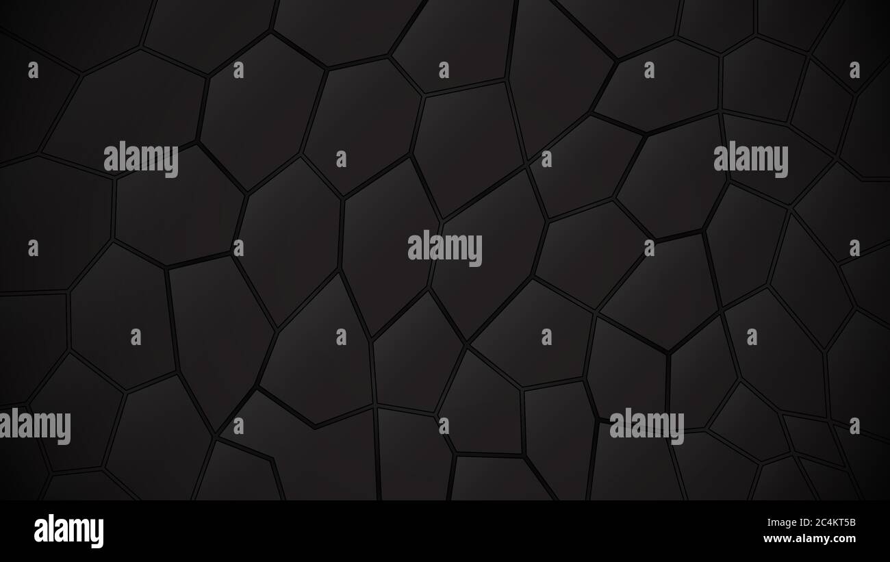 Abstract dark background of polygons in black colors Stock Vector Image ...