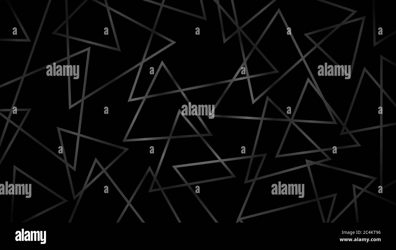Abstract dark background of intersecting triangles in gray colors Stock ...