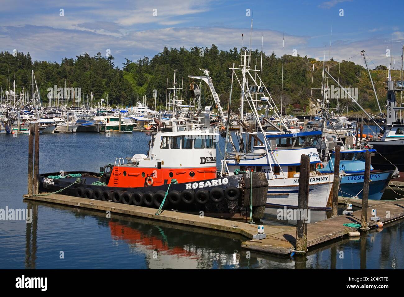Boat Marina, Anacortes Port, Washington State, USA Stock Photo Alamy