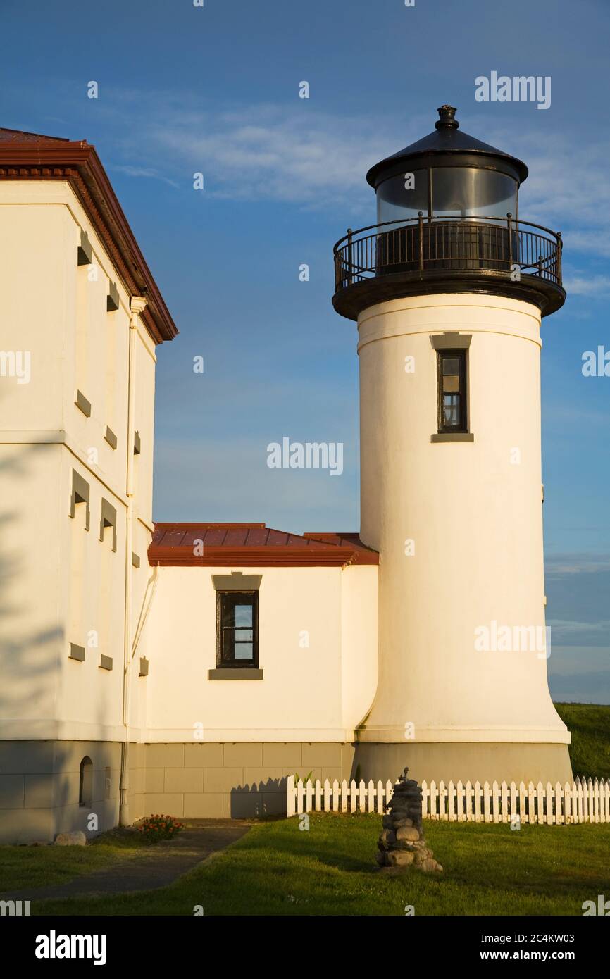 Admiralty Head Lighthouse, Fort Casey State Park, Whidbey Island, Washington State, USA Stock Photo