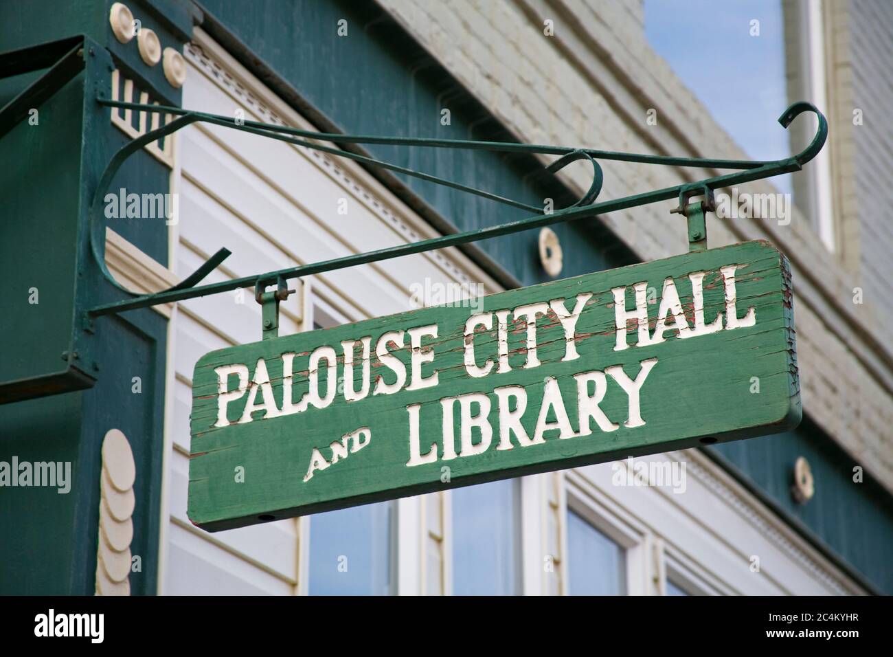 Palouse City Hall & Library, Spokane, Washington State, USA Stock Photo
