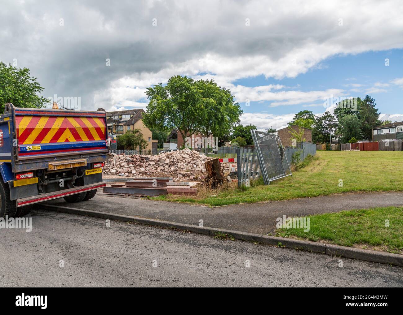 Doctors surgery demolition in Woodrow Centre, Redditch, Worcestershire