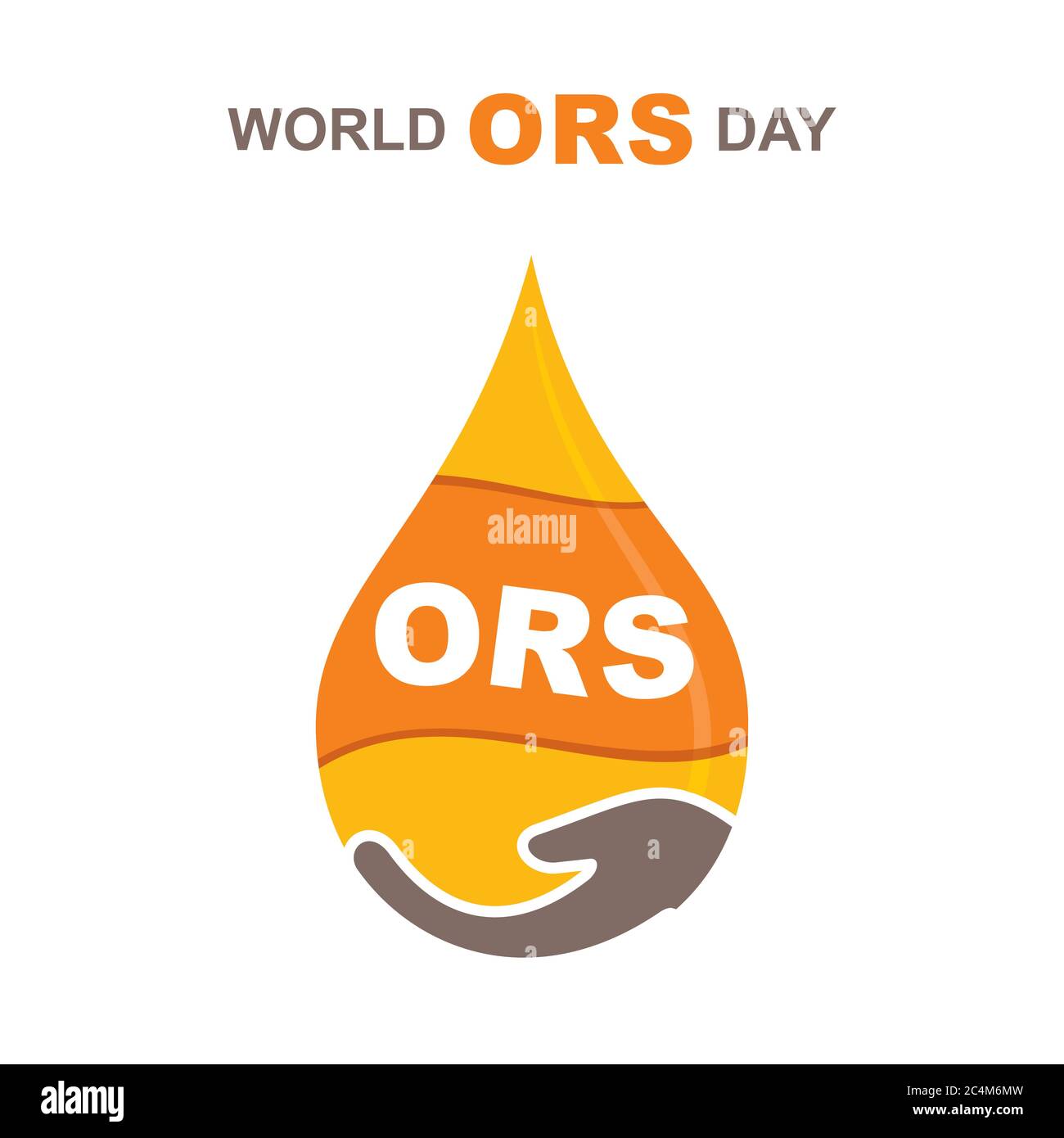 vector illustration of world ORS day poster or banner design Stock