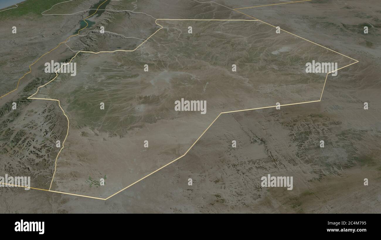 Jordan map zoom border satellite hi-res stock photography and images ...