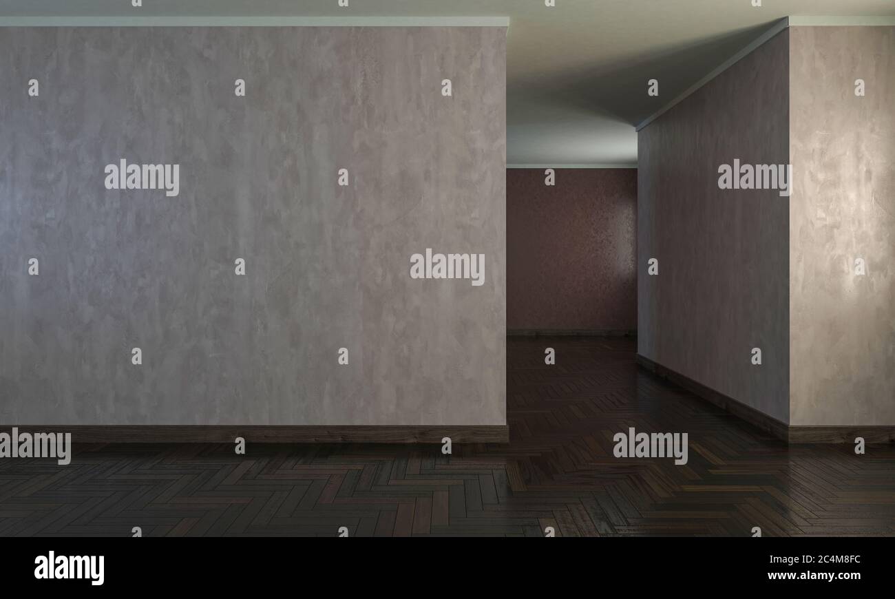 Elegant Room Design with Furniture Stock Photo - Alamy