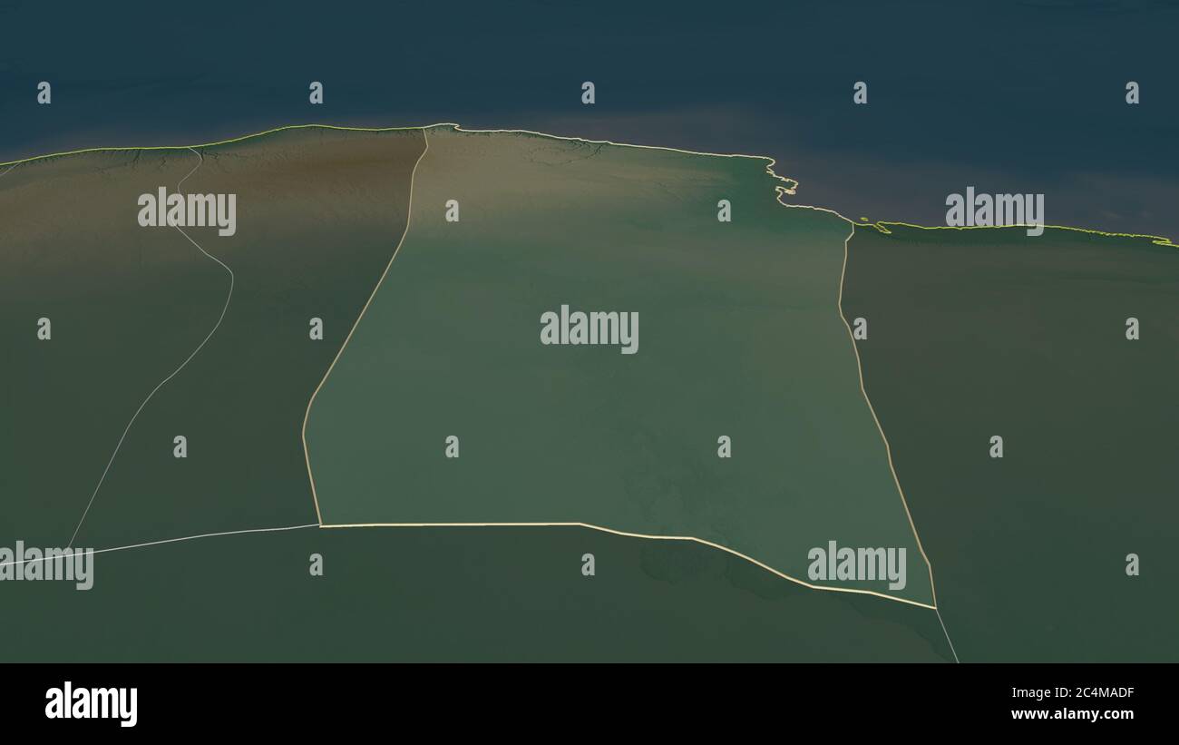 Derna Map Derna map hi-res stock photography and images - Alamy