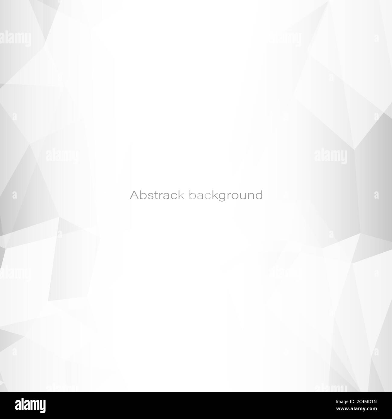 Abstract geometric white and gray polygon or lowpoly vector technology ...