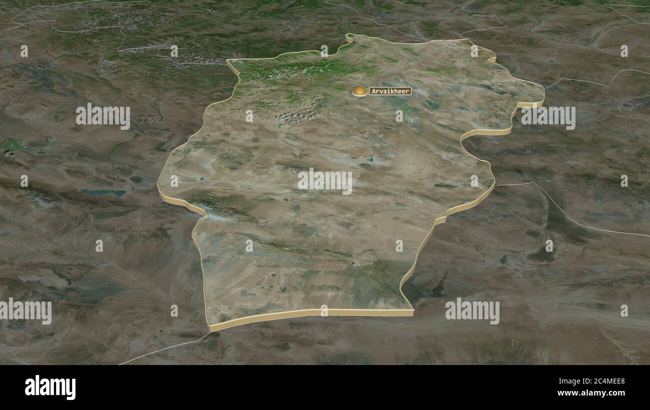 Mongolia map zoom border satellite hi-res stock photography and images ...