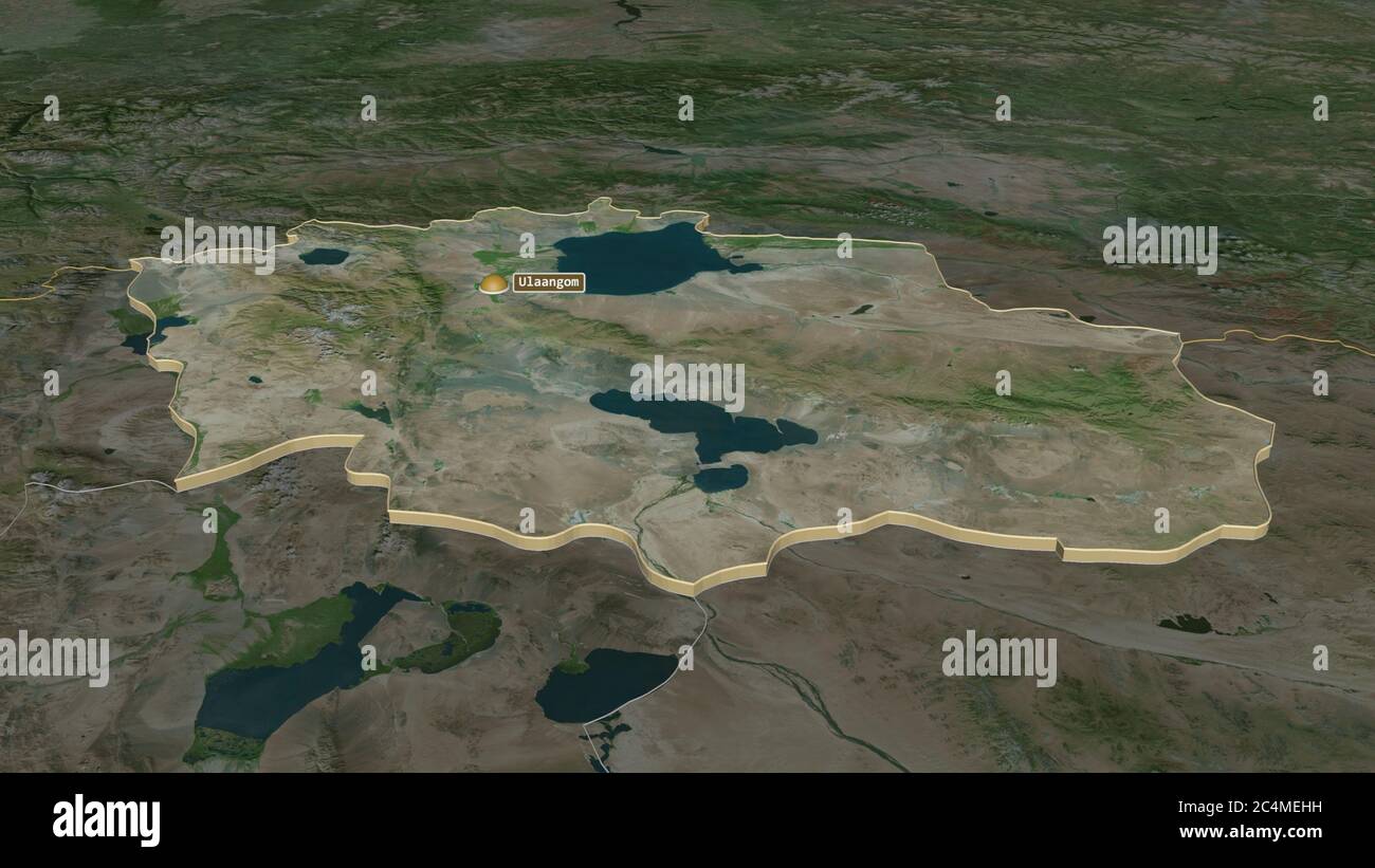 Mongolia map zoom border satellite hi-res stock photography and images ...