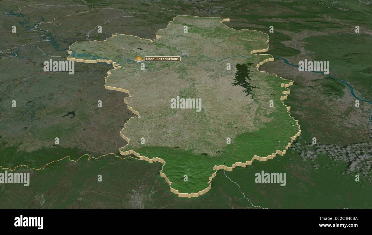 Ubon ratchathani province map hi-res stock photography and images - Alamy