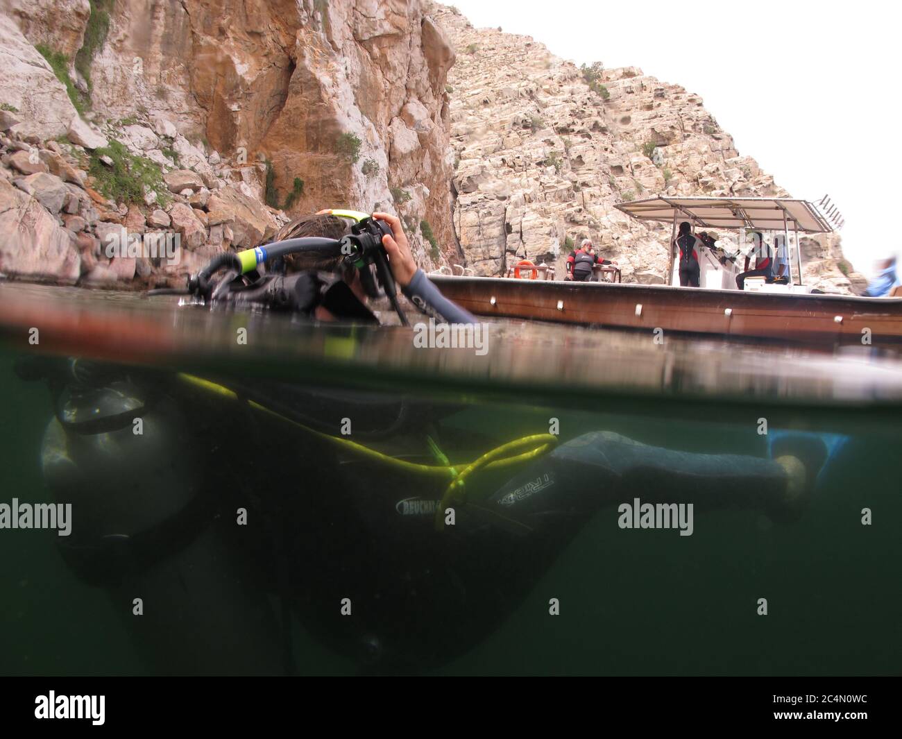 diving in oman Stock Photo Alamy