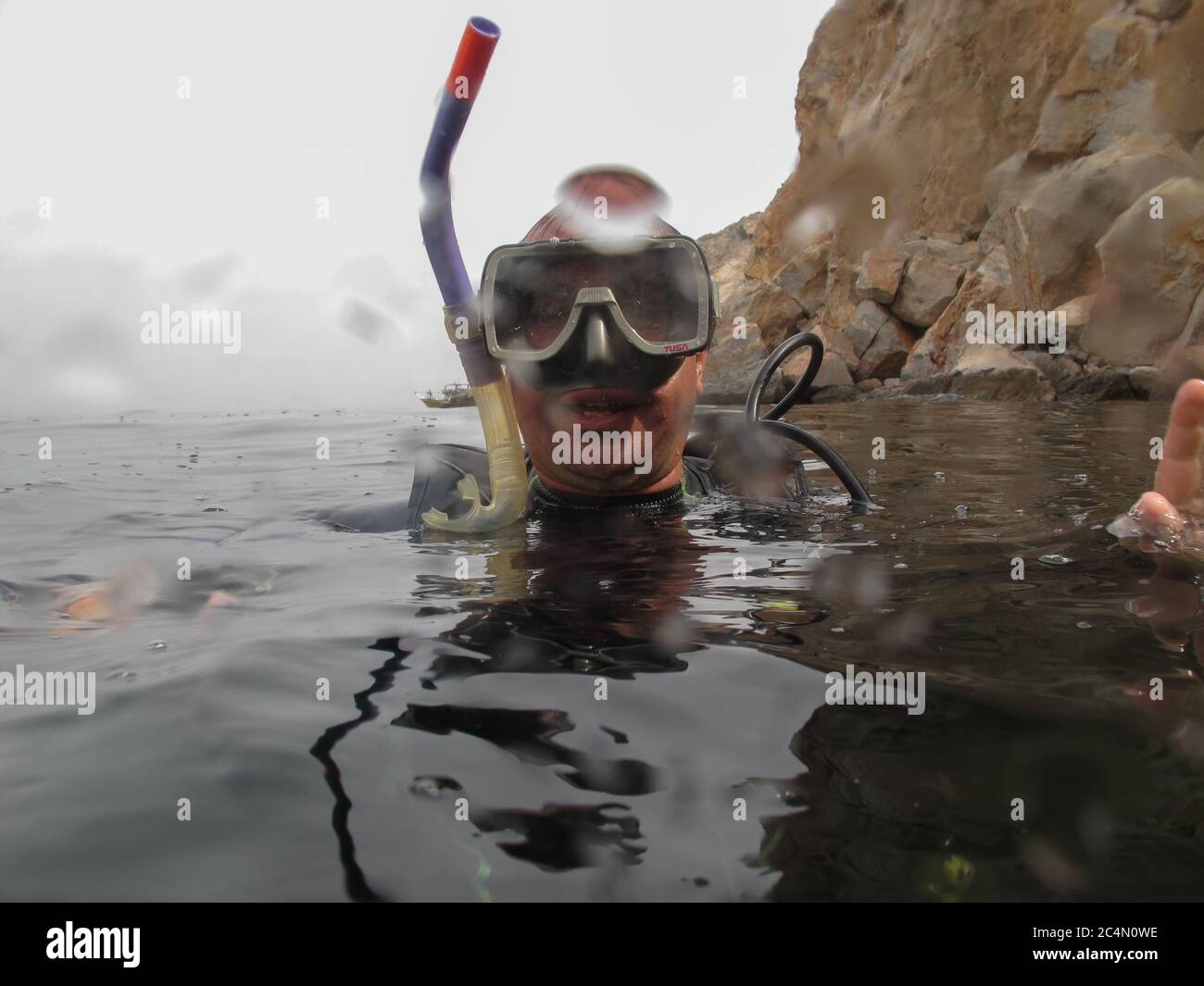 diving in oman Stock Photo Alamy