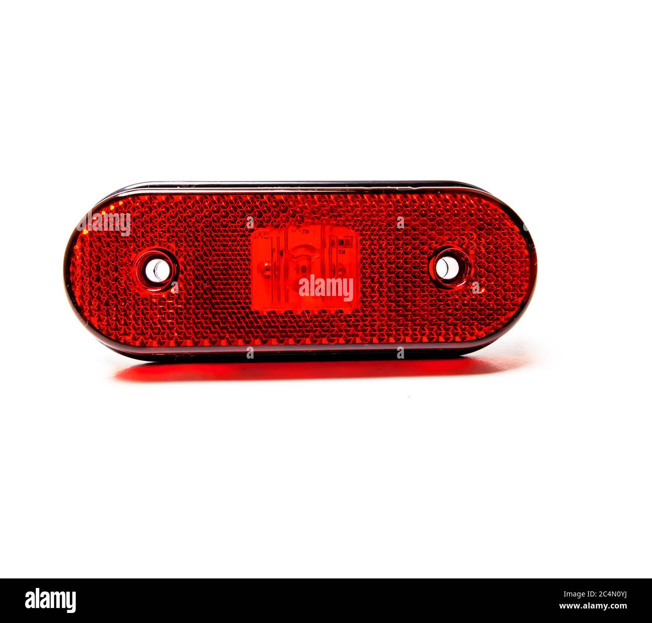 Truck rear LED side light isolated white background Stock Photo - Alamy