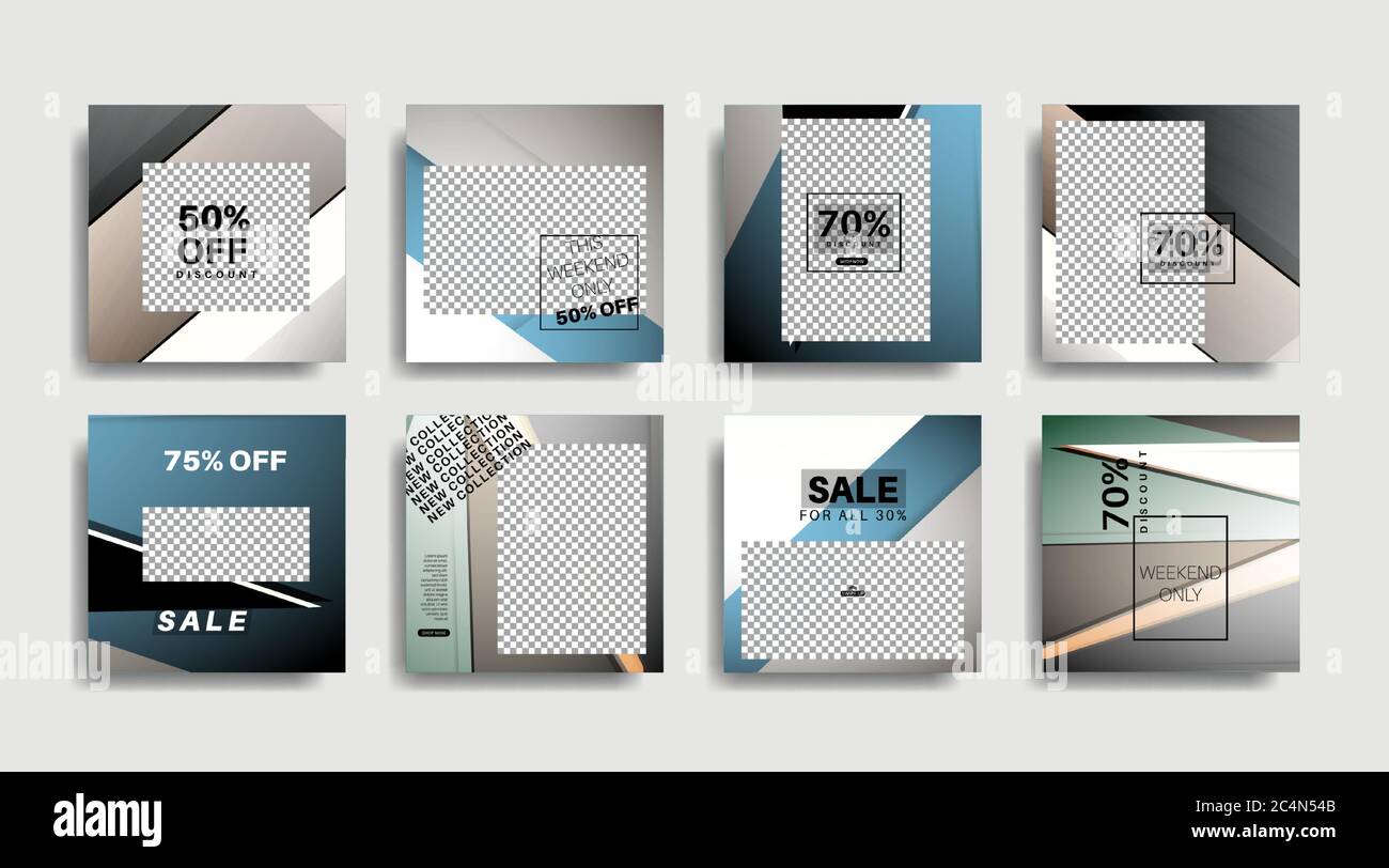 Modern promotion square web banner for social media . vector design ...