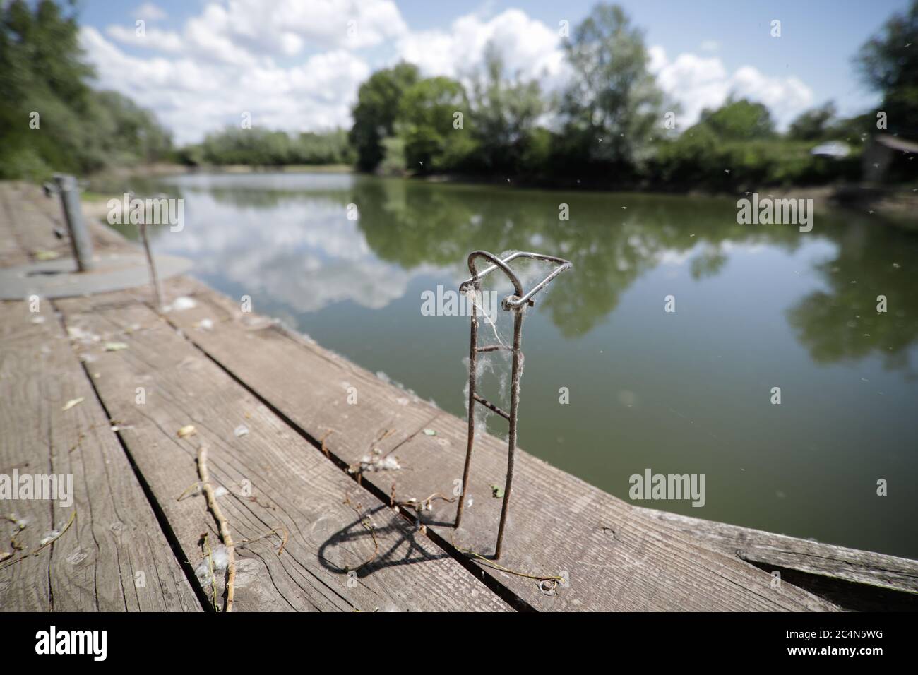 Abandoned fishing rods hi-res stock photography and images - Alamy