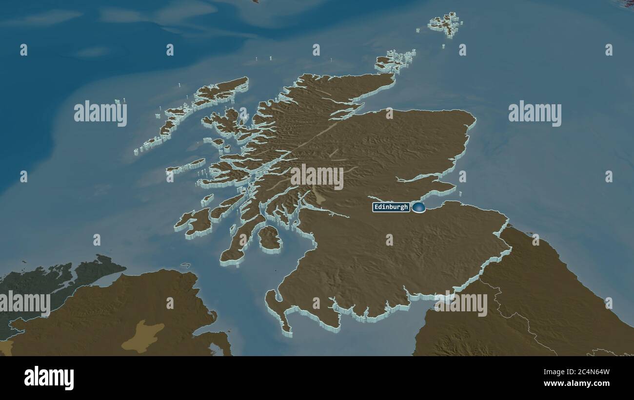 Scotland Map Zoom In Zoom in on Scotland (region of United Kingdom) extruded. Oblique ...