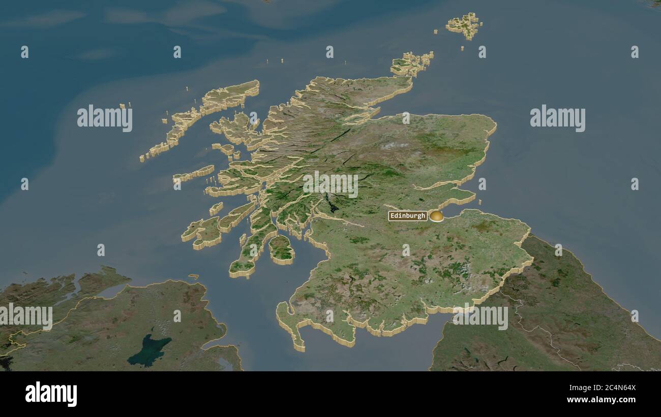 Satellite Map Of Scotland Scotland Satellite Map High Resolution Stock Photography And Images - Alamy