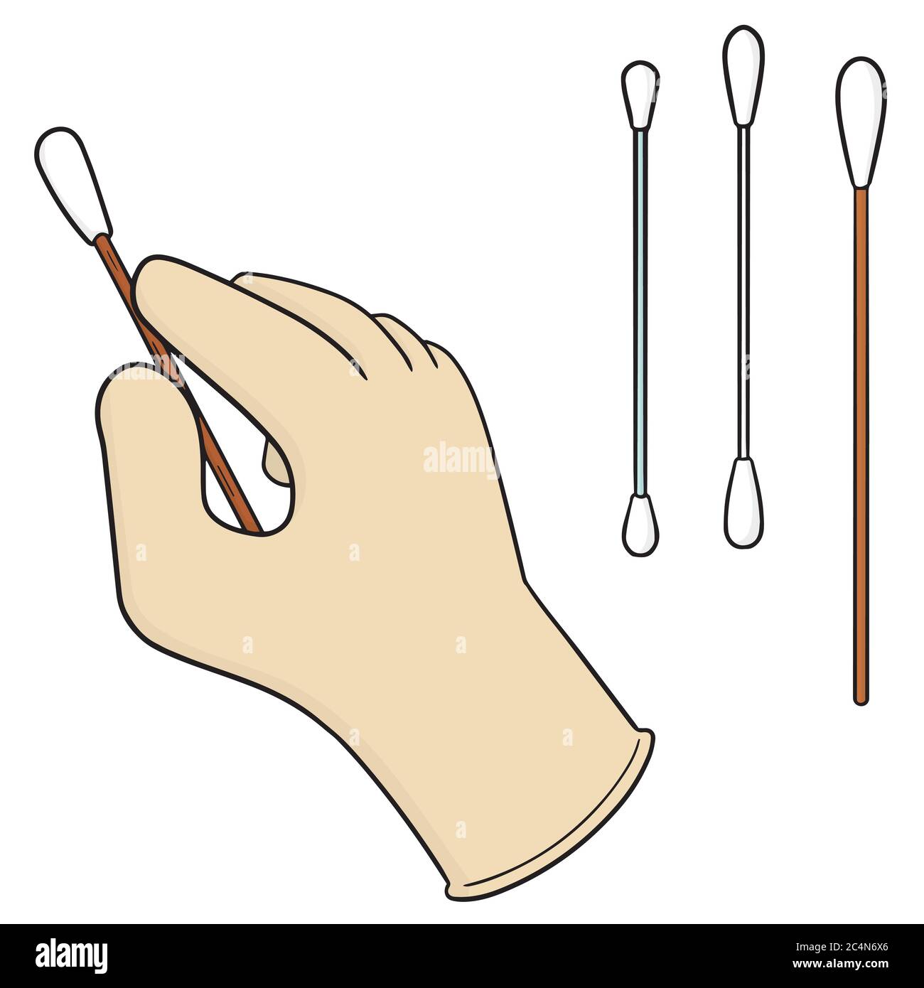 vector set of cotton swab Stock Vector Image & Art Alamy