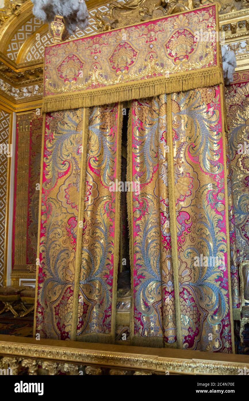 King s bedroom at Versailles Stock Photo