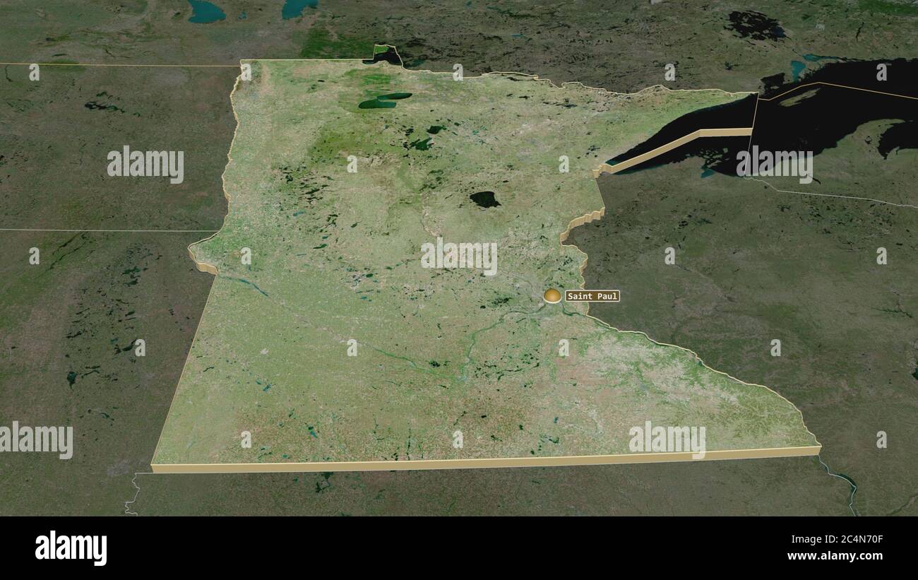 Saint Paul, Minnesota map with satellite view