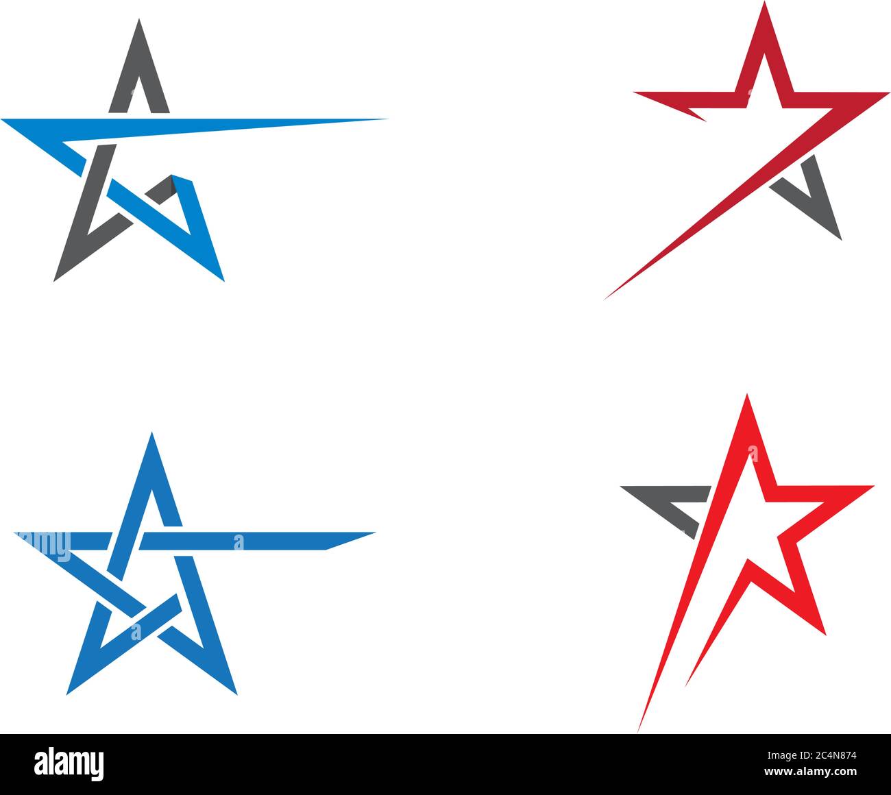 Star logo template vector icon illustration design Stock Vector