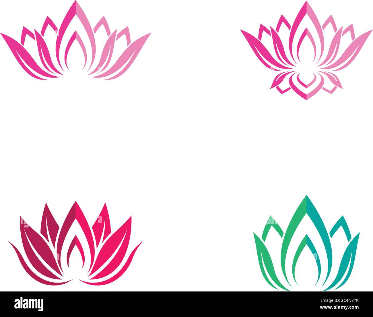 Beauty vector flowers design logo Template icon Stock Vector