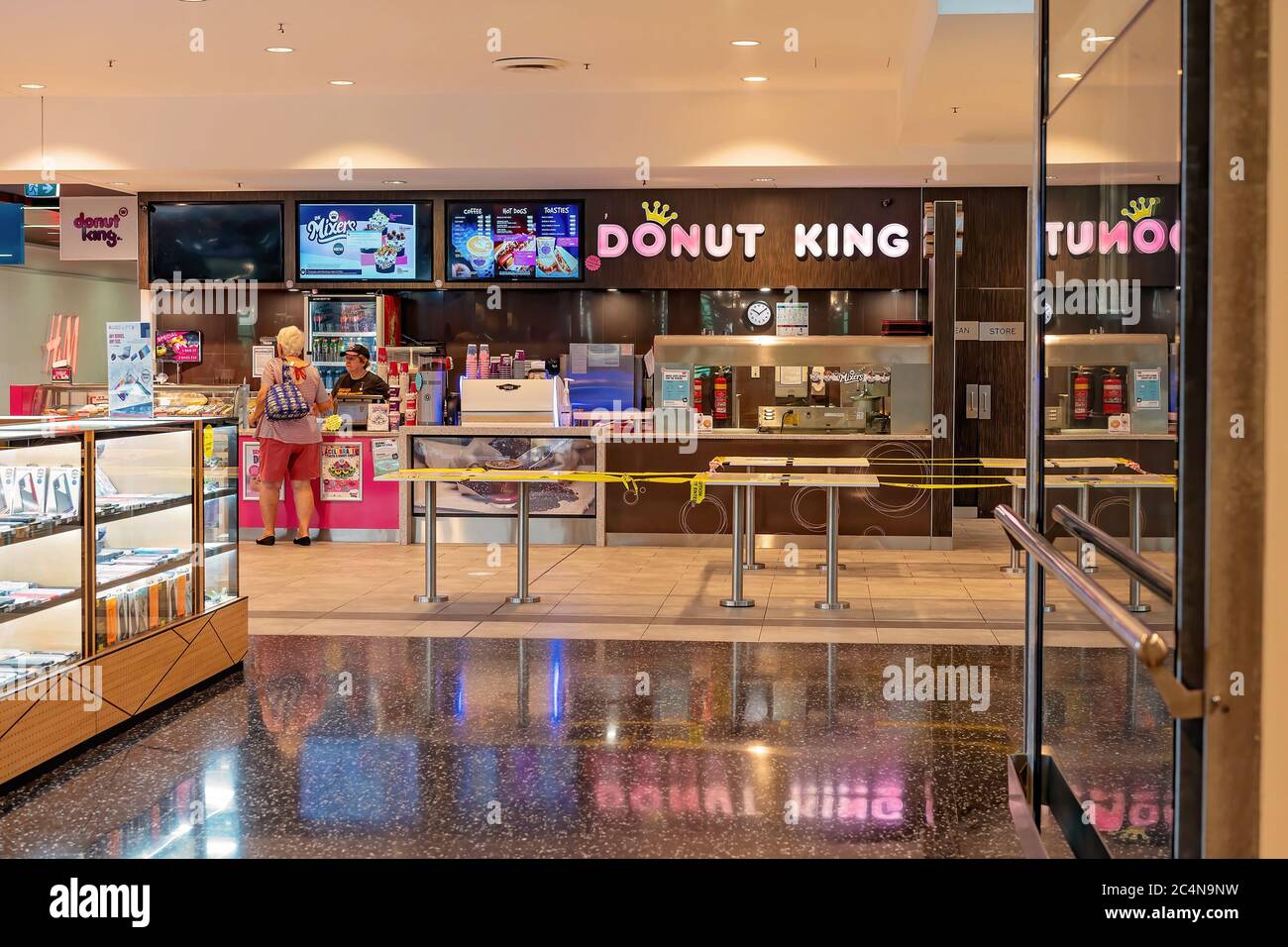 Townsville, Queensland, Australia June 2020 Donut King shop in