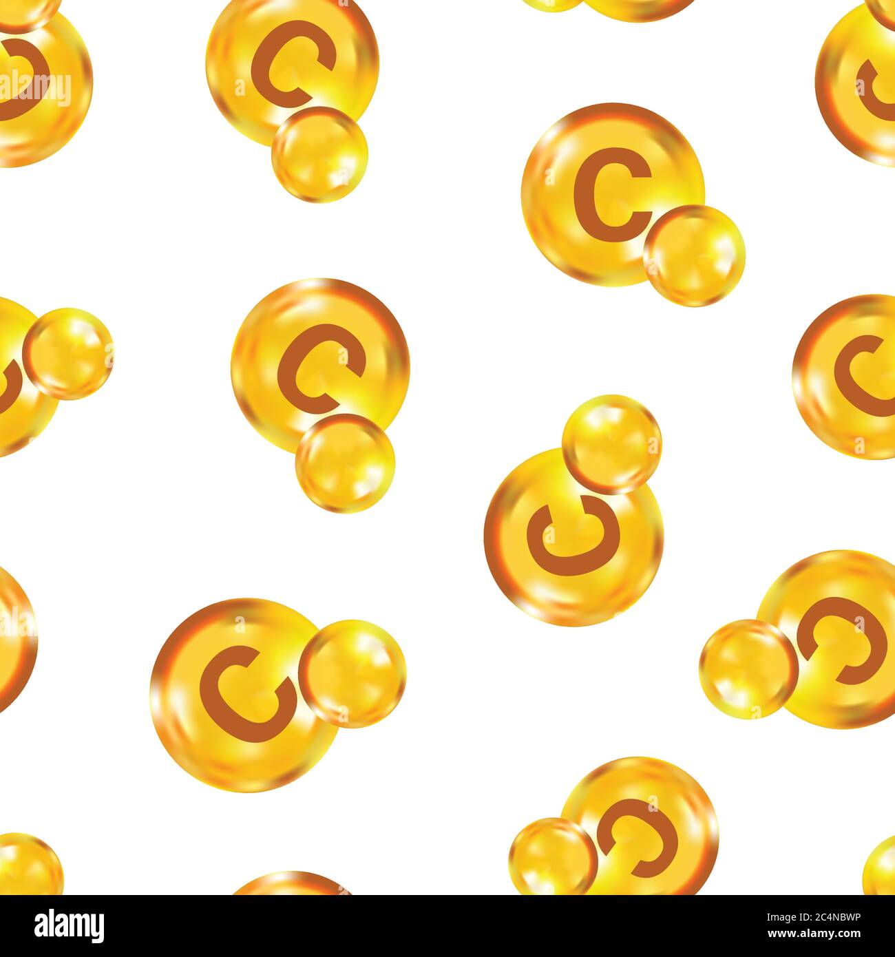 Vitamin C icon in flat style. Pill capsule vector illustration on white ...