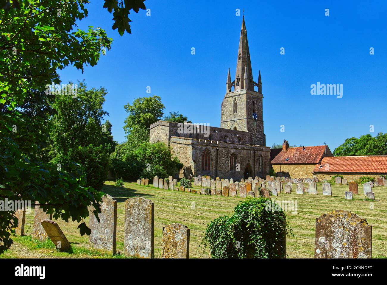 St Peter's Church, Harrold, Bedfordshire, UK Stock Photo