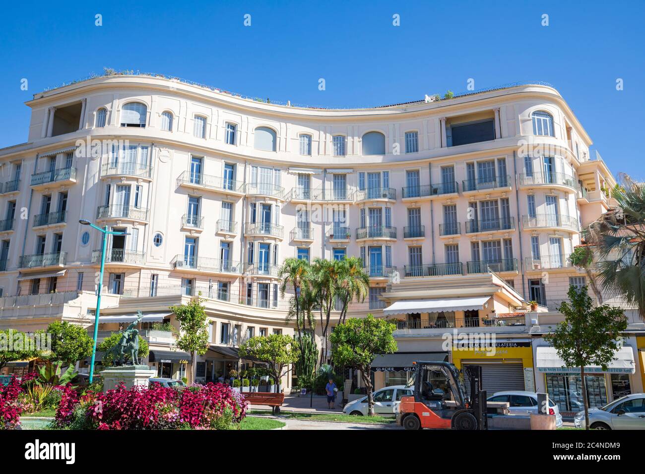 Palais Ausonia Apartment House Menton Cote D Azur Alpes Maritimes Provence Alpes Cote D Azur France Stock Photo Alamy