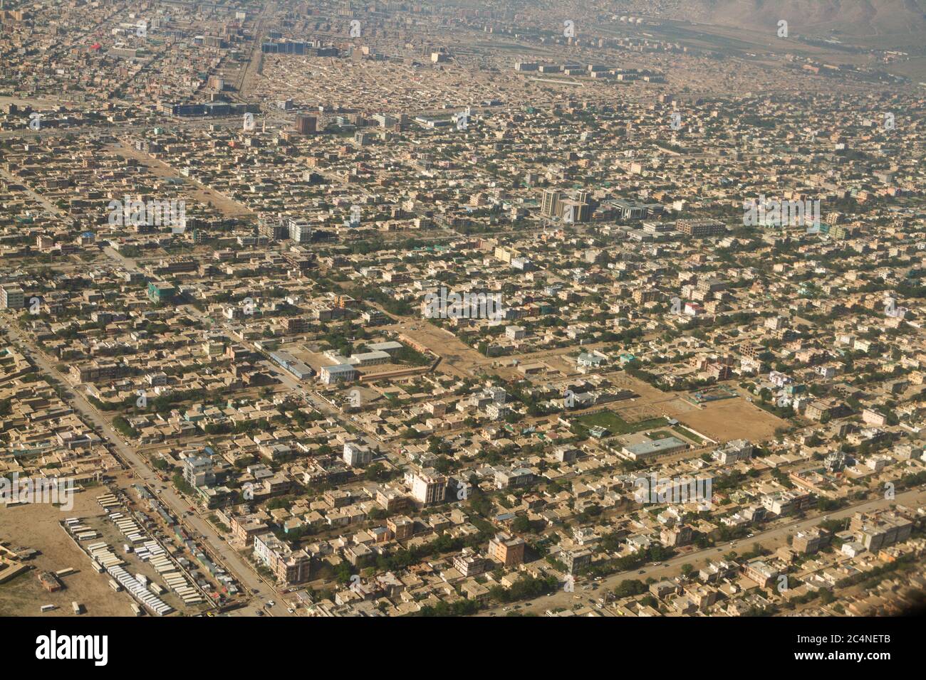 residential houses with high desity in kabul Afghanistan Stock Photo