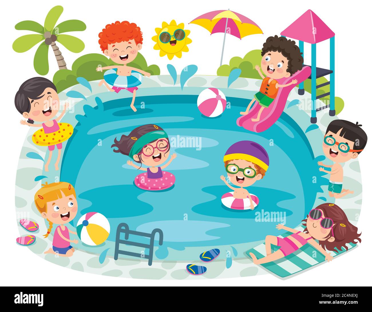 Kids pools Cut Out Stock Images & Pictures - Alamy