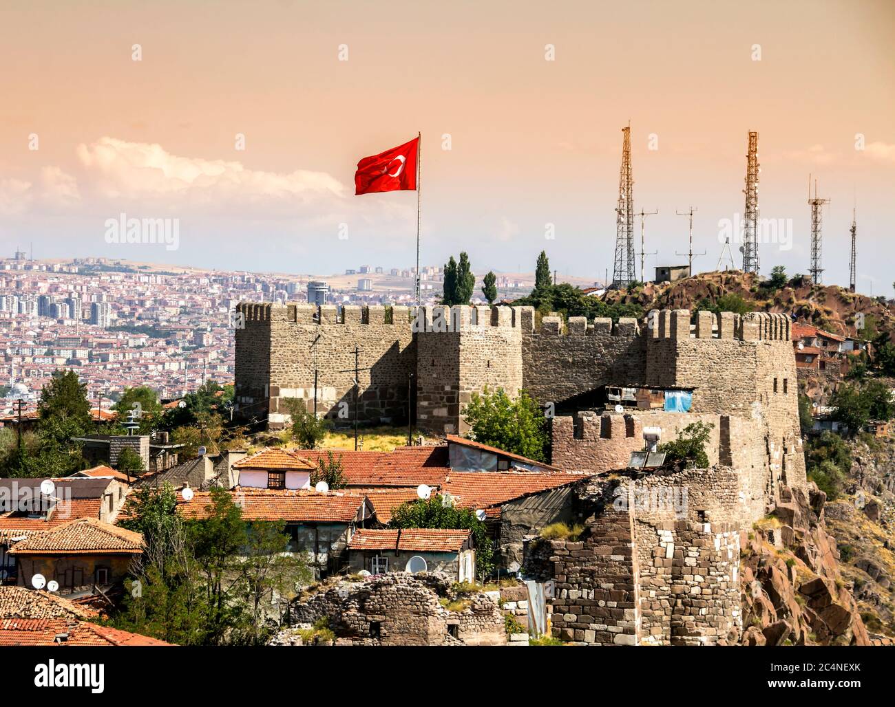 Ankara Castle, Ankara capital city of Turkey Stock Photo Alamy