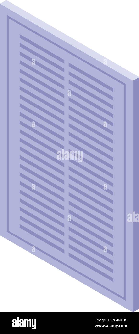 Filter ventilation icon. Isometric of filter ventilation vector icon ...