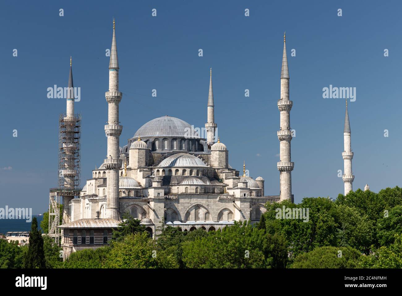 Sultanahmet Blue Mosque in Sultanahmet, Istanbul City, Turkey Stock ...
