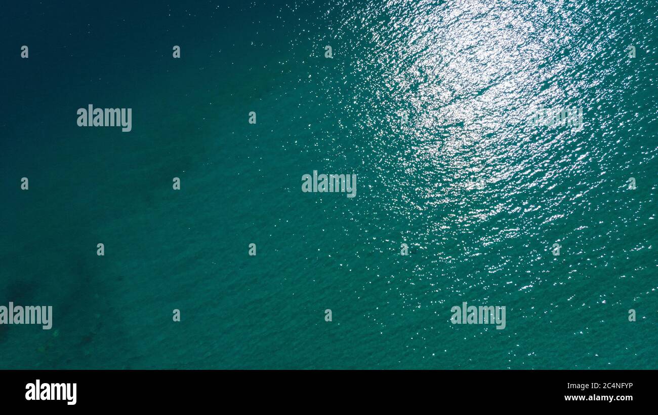 Aerial shot clear blue ocean hi-res stock photography and images - Alamy
