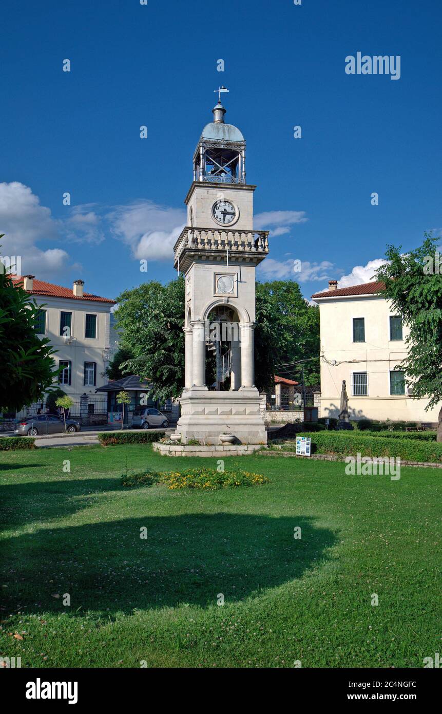 Greece, Ioannina, the clock tower with winding staircase Stock Photo